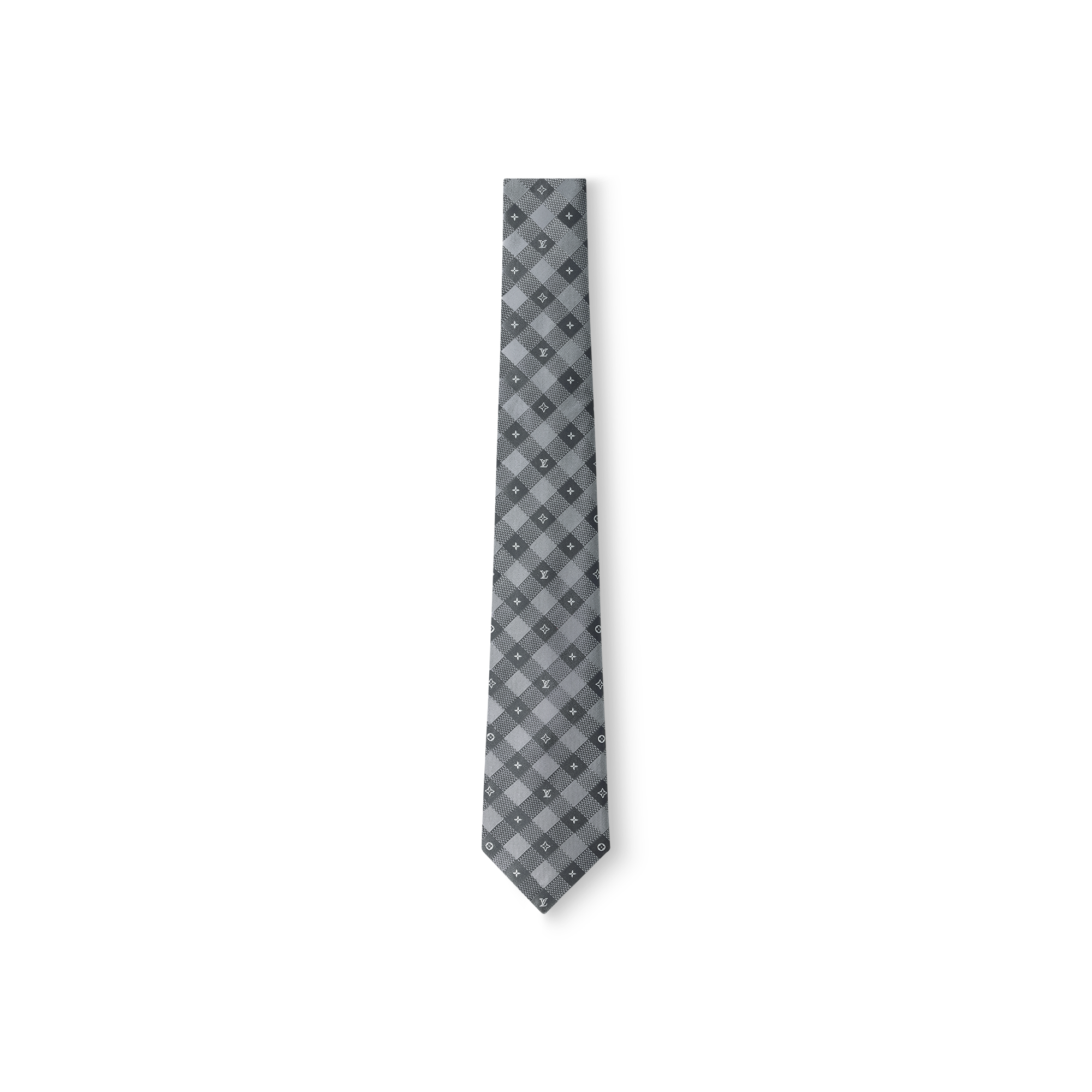 Louis Vuitton グレー チェック柄 スーツ Monogram Checks Tie - Luxury S00 Grey | LOUIS VUITTON